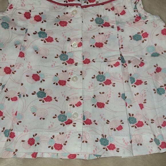 JANIE AND JACK WHITE POPPY PRINT SUMMER TOP, SIZE 12-18 MONTHS - Picture 9 of 9